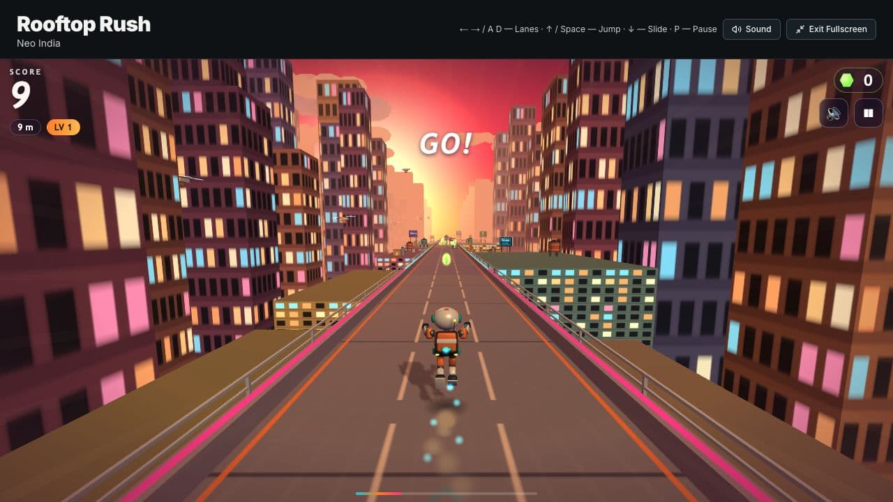 Rooftop Rush gameplay preview